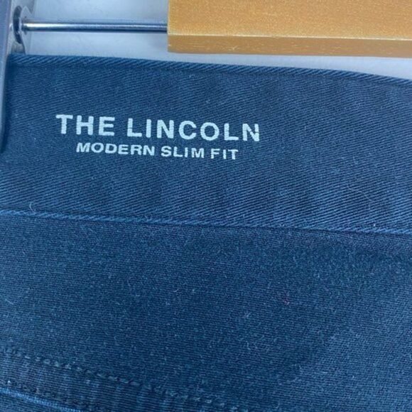 Frank & Oak Men's Black Lincoln Modern Slim Fit Twill Trousers US 32 X 34 - Picture 5 of 8